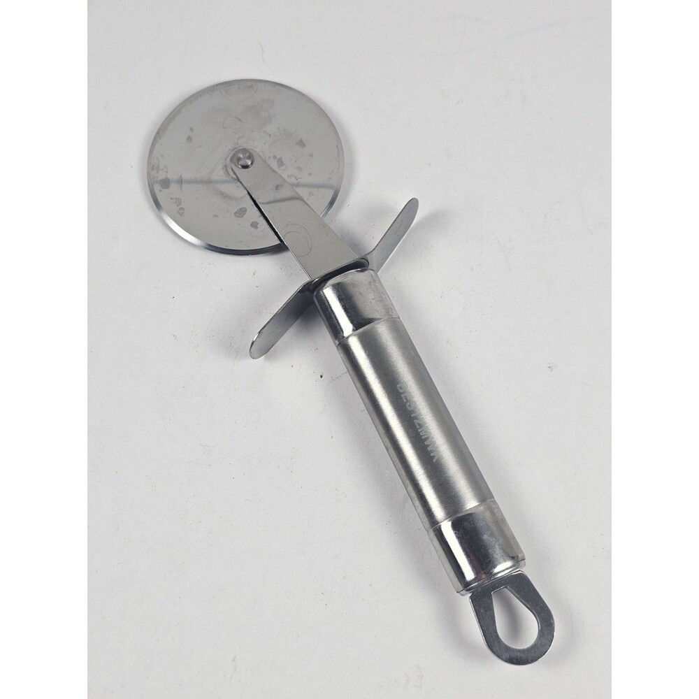 Stainless Steel Pizza Cutter BESTZMWK Brand w/ Handle Hook Finger Guard